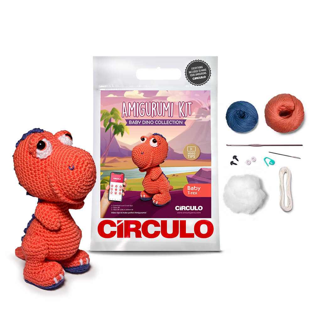 KITS AMIGURUMIS COLECCIÓN BABY DINO Crochetstores