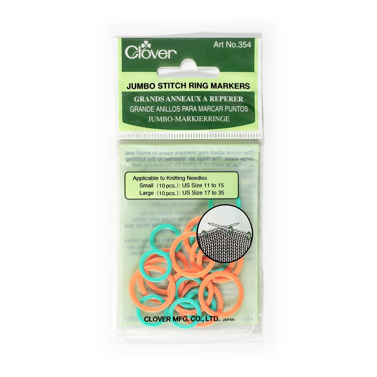 Anillos marcadores de puntada Jumbo