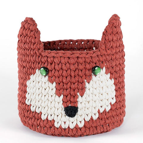 Fox Basket (Crochet) - Crochetstores