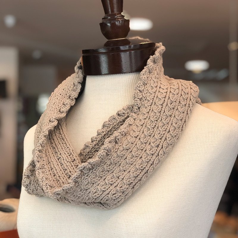 Cuello con trenzas (agujas) - CrochetstoresPATRON-CUELLO-MK-MERINO-SPORT