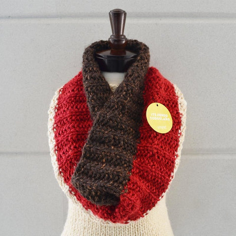 Cuello tricolor (agujas) - CrochetstoresPATRON-CUELLO-LB-HEART-TQ
