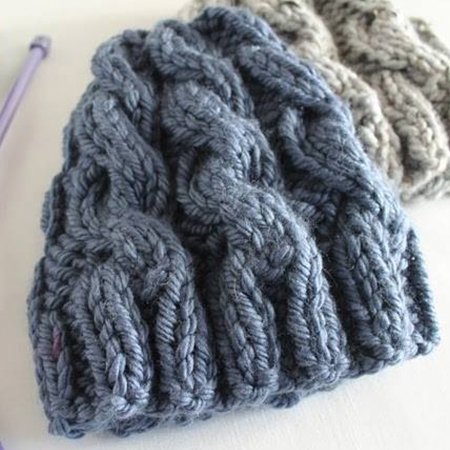 Gorro con Trenzas (agujas) - CrochetstoresPATRON-GORRO-MK-FRIDA