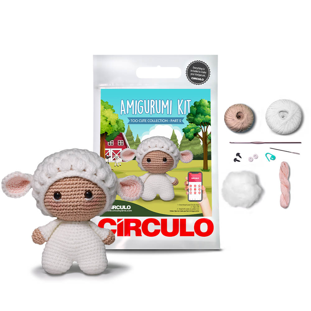 Amigurumi Kit Too Cute Collection 2 - Sheep by Circulo