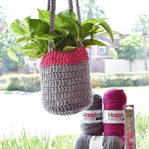 Porta macetas (gancho) - CrochetstoresPATRON-PORTAMACETAS-HKD