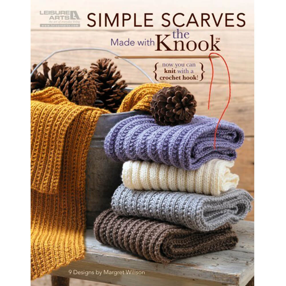 SIMPLE SCARVES MADE WITH KNOOK - Crochetstores5779LA9781464701924