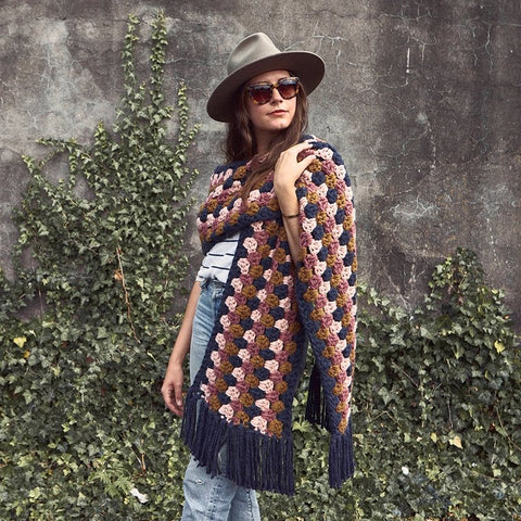 Superbufanda de colores modernos (agujas) - CrochetstoresPATRON-SUPERBUFANDA-LB