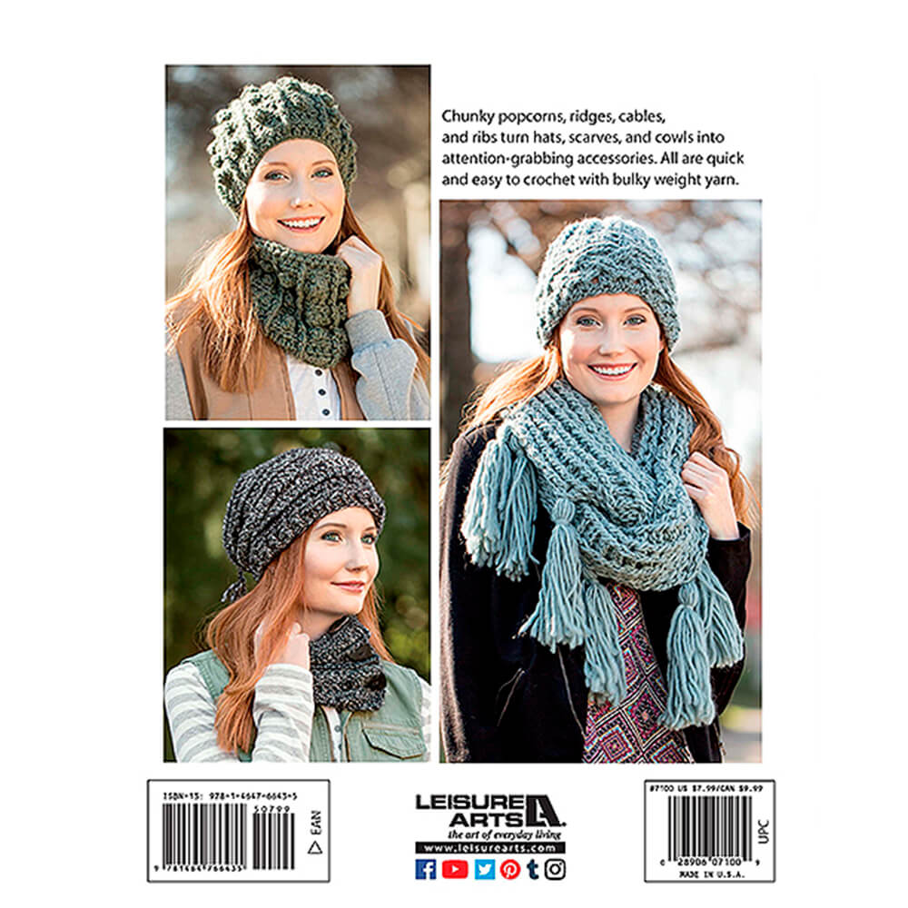 TEXTURED HATS, SCARFS AND COWLS - Crochetstores7100LA9781464766435